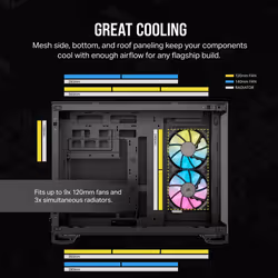 Corsair 2500X RGB Micro Tower Black - Additional view 5