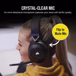 Corsair HS65 Headset Wireless Head-band Gaming Bluetooth Black - Additional view 8