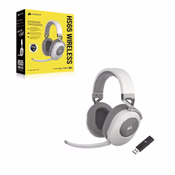 Corsair HS65 Headset Wireless Head-band Gaming Bluetooth White - Additional view 4