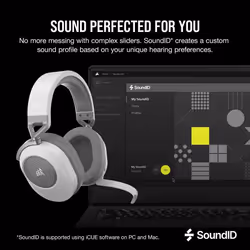 Corsair HS65 Headset Wireless Head-band Gaming Bluetooth White - Additional view 6