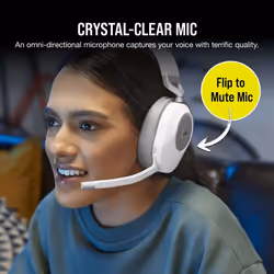 Corsair HS65 Headset Wireless Head-band Gaming Bluetooth White - Additional view 8