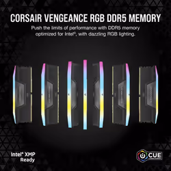 Corsair DDR5 96GB PC 6800 CL40 KIT (2x48GB) VENGEANCE RGB B retail memory module 4800 MHz - Additional view 7