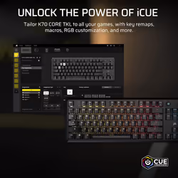 Corsair K70 CORE TKL keyboard Gaming USB QWERTY UK English Black - Additional view 8