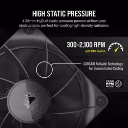 Corsair iCUE LINK RX120 Computer case Fan 12 cm Black 3 pc(s) - Additional view 4