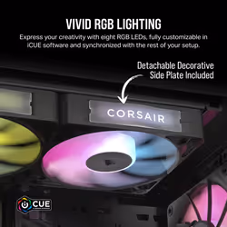 Corsair iCUE LINK RX120 RGB Computer case Fan 12 cm Black 1 pc(s) - Additional view 5