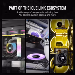 Corsair iCUE LINK RX140 RGB Computer case Fan 14 cm Black 1 pc(s) - Additional view 7