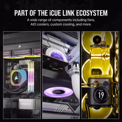 Corsair iCUE LINK RX140 RGB Computer case Fan 14 cm Black 2 pc(s) - Additional view 7