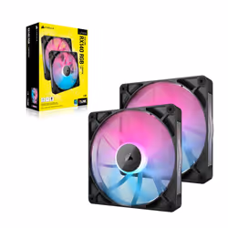 Corsair iCUE LINK RX140 RGB Computer case Fan 14 cm Black 2 pc(s) - Additional view 8