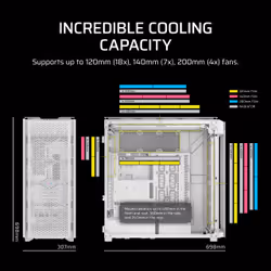 Corsair 9000D RGB AIRFLOW Full Tower White - Additional view 4