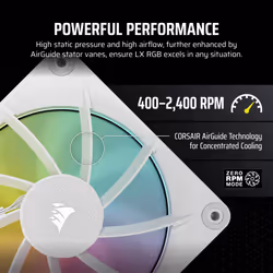 Corsair iCUE LINK LX120 RGB Computer case Fan 12 cm White 1 pc(s) - Additional view 8