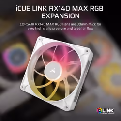Corsair iCUE LINK RX140 MAX RGB Computer case Fan 14 cm White 1 pc(s) - Additional view 5
