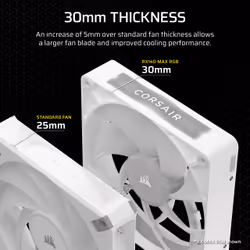 Corsair iCUE LINK RX140 MAX RGB Computer case Fan 14 cm White 1 pc(s) - Additional view 6