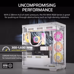 Corsair iCUE LINK RX140 MAX RGB Computer case Fan 14 cm White 1 pc(s) - Additional view 7