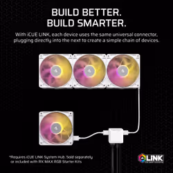 Corsair iCUE LINK RX140 MAX RGB Computer case Fan 14 cm White 1 pc(s) - Additional view 8