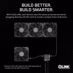 Corsair iCUE LINK RX120 MAX Computer case Fan 12 cm Black 1 pc(s) - Additional view 7