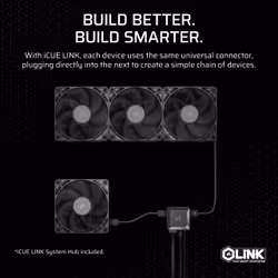 Corsair iCUE LINK RX120 MAX Computer case Fan 12 cm Black 3 pc(s) - Additional view 7