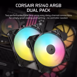 Corsair RS140 ARGB Computer case Fan 14 cm Black 1 pc(s) - Additional view 5