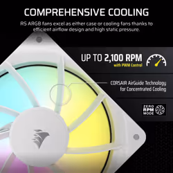 Corsair RS120 ARGB Computer case Fan 12 cm White 1 pc(s) - Additional view 8