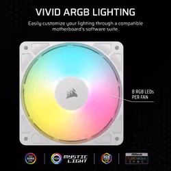Corsair RS120 ARGB Computer case Fan 12 cm White 3 pc(s) - Additional view 7