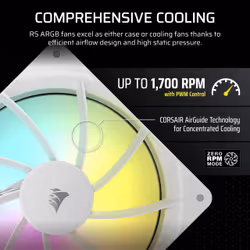 Corsair RS140 ARGB Computer case Fan 14 cm White 1 pc(s) - Additional view 8