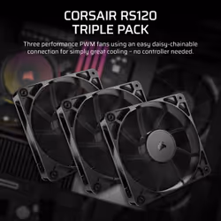 Corsair RS120 Computer case Fan 12 cm Black 3 pc(s) - Additional view 7