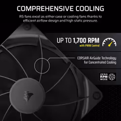 Corsair RS140 Computer case Fan 14 cm Black 1 pc(s) - Additional view 8