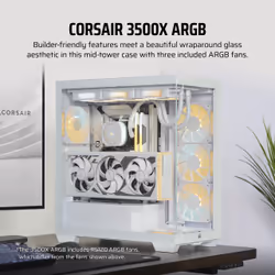 Corsair 3500X ARGB Midi Tower White - Additional view 7