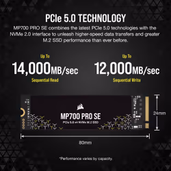 Corsair MP700 PRO SE 4 TB M.2 PCI Express 5.0 NVMe 3D TLC NAND - Additional view 7