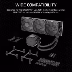 Corsair Nautilus 360 RS Motherboard All-in-one liquid cooler Black - Additional view 7