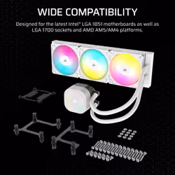 Corsair Nautilus 360 RS ARGB Liquid Processor All-in-one liquid cooler White 1 pc(s) - Additional view 7