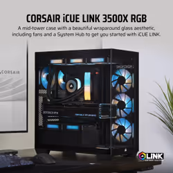 Corsair iCUE LINK 3500X RGB Midi Tower Black - Additional view 7