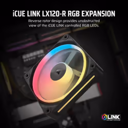 Corsair iCUE LINK LX120-R RGB Computer case Fan 12 cm Black 1 pc(s) - Additional view 4
