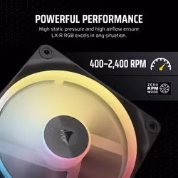 Corsair iCUE LINK LX120-R RGB Computer case Fan 12 cm Black 1 pc(s) - Additional view 8