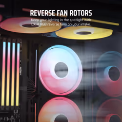 Corsair iCUE LINK LX120-R RGB Computer case Fan 12 cm Black 3 pc(s) - Additional view 5