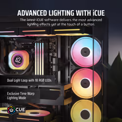 Corsair iCUE LINK LX120-R RGB Computer case Fan 12 cm Black 3 pc(s) - Additional view 6