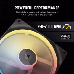 Corsair iCUE LINK LX140-R RGB Computer case Fan 14 cm Black 1 pc(s) - Additional view 8