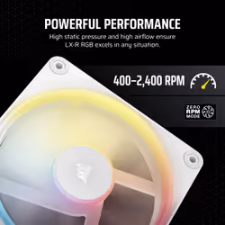 Corsair iCUE LINK LX120-R RGB Computer case Fan 12 cm White 1 pc(s) - Additional view 8