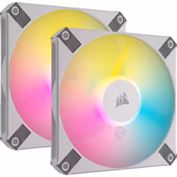 Corsair AF120 RGB Slim, Fan, 12 cm, 600 RPM, 2000 RPM, White