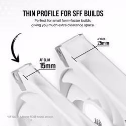 Corsair AF120 RGB Slim Computer case Fan 12 cm White 2 pc(s) - Additional view 4