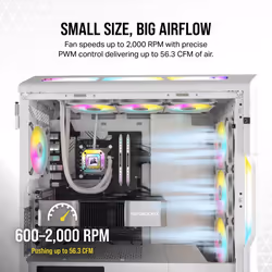 Corsair AF120 RGB Slim Computer case Fan 12 cm White 2 pc(s) - Additional view 5