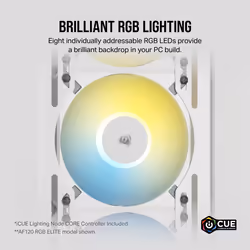 Corsair AF120 RGB Slim Computer case Fan 12 cm White 2 pc(s) - Additional view 6
