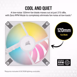 Corsair AF120 RGB Slim Computer case Fan 12 cm White 2 pc(s) - Additional view 7
