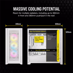 Corsair iCUE 5000D RGB Airflow Midi Tower White - Additional view 7