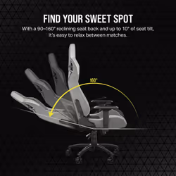 Corsair CF-9010058-WW video game chair PC gaming chair Mesh seat Grey - Additional view 6