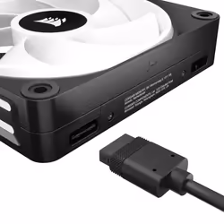 Corsair CO-9051001-WW computer cooling system Computer case Fan 12 cm Black, White 1 pc(s) - Additional view 5