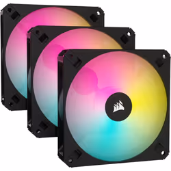 Corsair iCUE AR120, Fan, 12 cm, 400 RPM, 1850 RPM, Black, White