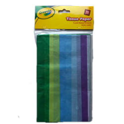 CRAYOLA CRAFT â TISSUE PAPER â COOL ASSORTMENT â 10 SHEETS