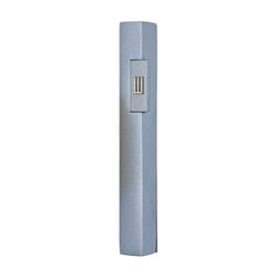EMANUEL Yair Modern Mezuzah Case with Accent Shin | Contemporary Minimal Mezuzah | 6 Inch Case | Scroll not Included (Grays MZA-7)