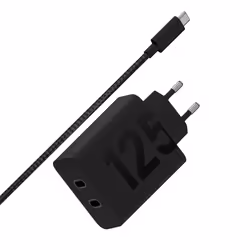 Motorola TurboPower 125W Duo Charger Universal Black AC Fast charging Indoor
