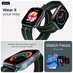 Motorola moto watch fit 4.83 cm (1.9") OLED 44.5 mm Digital Touchscreen Green, Grey GPS (satellite) - Additional view 8